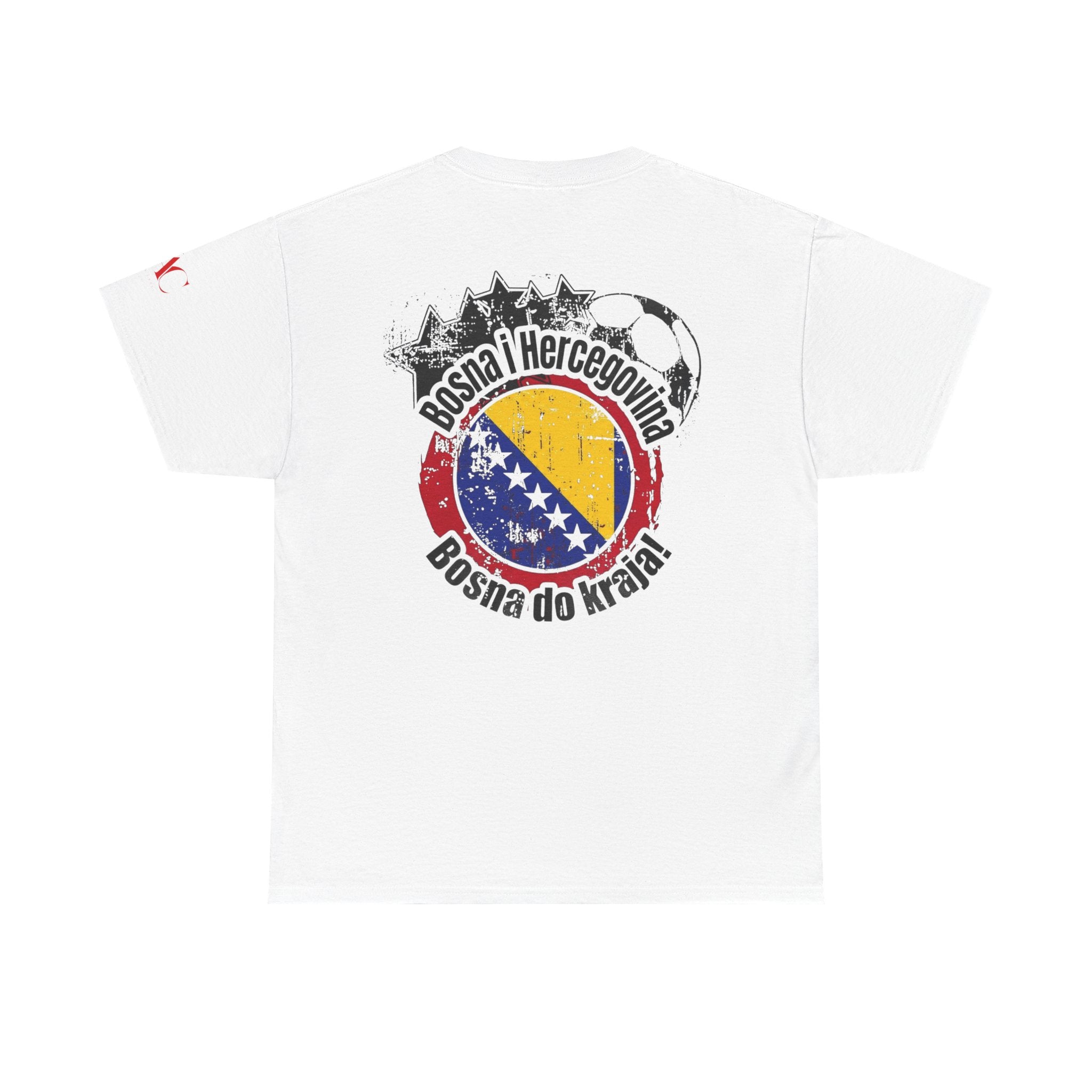 T-Shirt mit Bosnien-und-Herzegowina-Flaggenkarte | Bosna-i-Hercegovina-Shirt