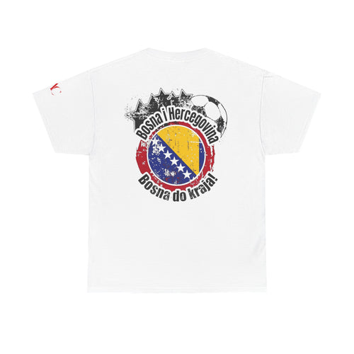T-Shirt mit Bosnien-und-Herzegowina-Flaggenkarte | Bosna-i-Hercegovina-Shirt