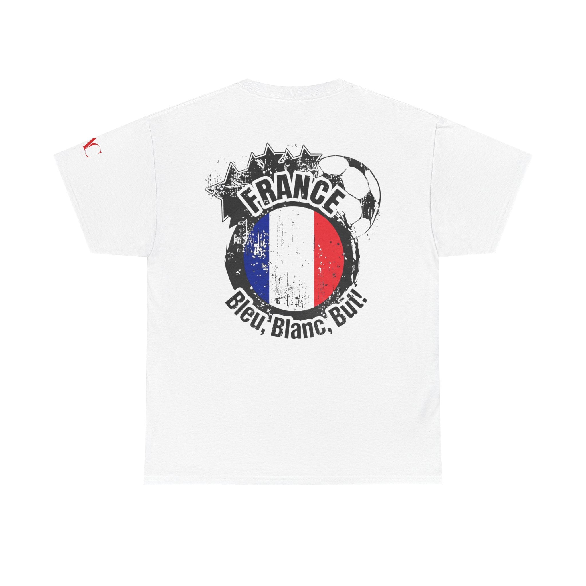 T-Shirt mit Frankreich-Flagge | Bleu Blanc Rouge Fußballwappen