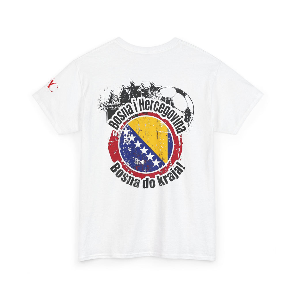 T-Shirt mit Bosnien-und-Herzegowina-Flaggenkarte | Bosna-i-Hercegovina-Shirt