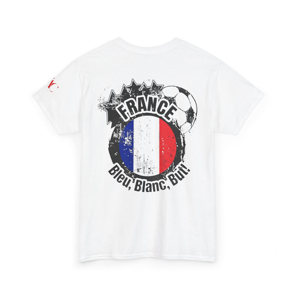 T-Shirt mit Frankreich-Flagge | Bleu Blanc Rouge Fußballwappen