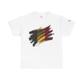 Belgium Flag Brushstroke Tee | Retro Belgium Soccer Crest T-Shirt